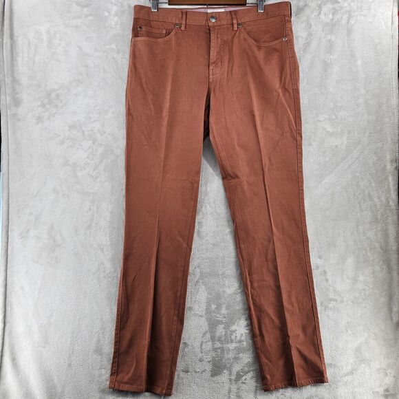 PETER MILLAR‎ Crown Crafted 32x33 Spice Orange 5-Pocket Men's Chino Pants